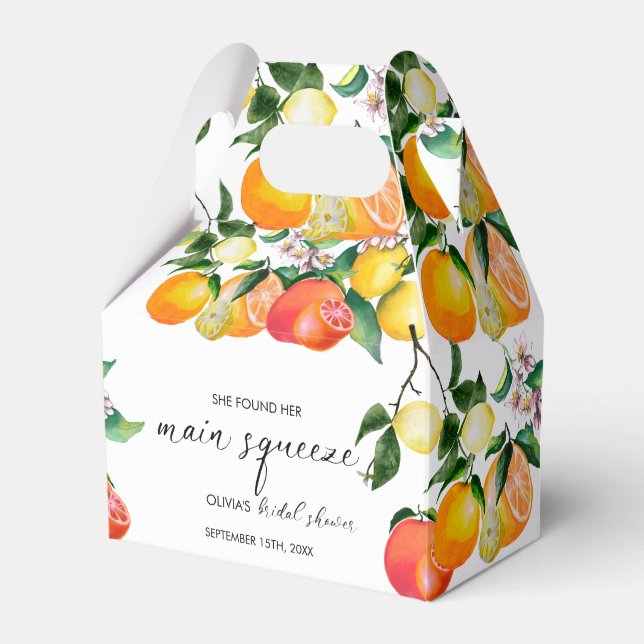 Caja Para Regalos Limón | Cítrico | Despedida de soltera  (Front Side)