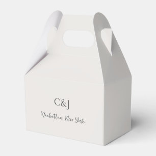 Caja Para Regalos Limpieza de una boda Neutral elegante