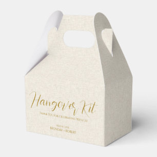 Caja Para Regalos Linaje Beige Simple Script Kit de recuperación de