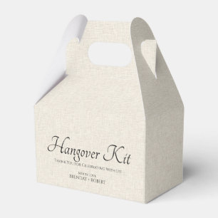 Caja Para Regalos Linaje Beige Simple Script Kit de recuperación de