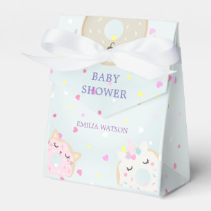 Caja Para Regalos lindo animal donuts baby ducha Favor Box