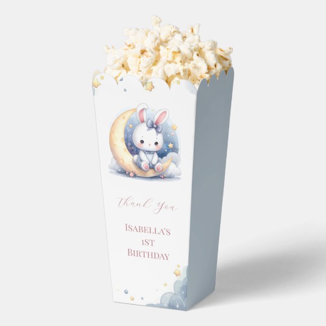 Caja Para Regalos lindo conejito sentado en la luna (apareció)