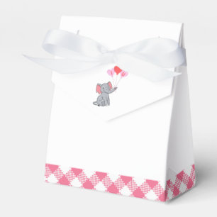 Caja Para Regalos lindo elefante del corazón del día de San Valentín