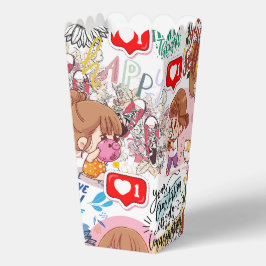 Caja Para Regalos Lindo Motivacional – Cita Positiva Kawaii 