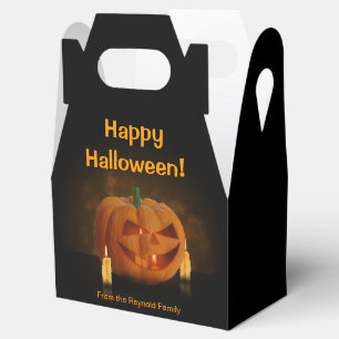 Caja Para Regalos Linterna de calabaza de Halloween con velas