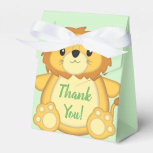 Caja Para Regalos Lion Baby Shower Green