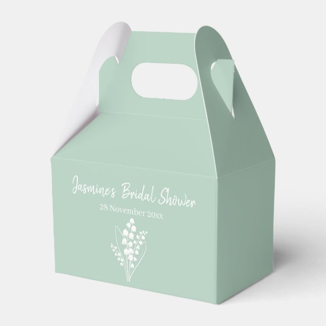 Caja Para Regalos Lirio Moderno Del Valle Bouquet Bridal Shower (Front Side)