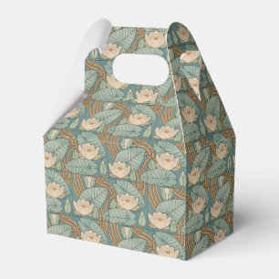 Caja Para Regalos Lirios de Agua Arte Nouveau Naturaleza