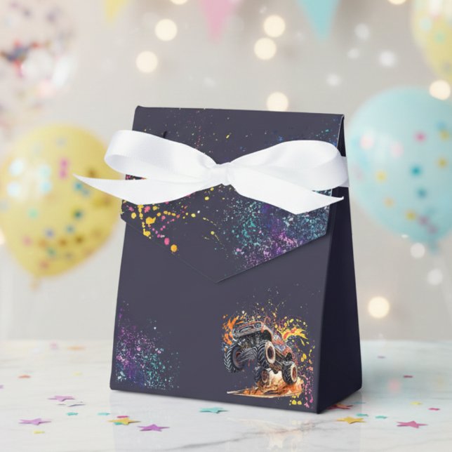 Caja Para Regalos Listo para estrellar camión monstruo cumpleaños os (Subido por el creador)