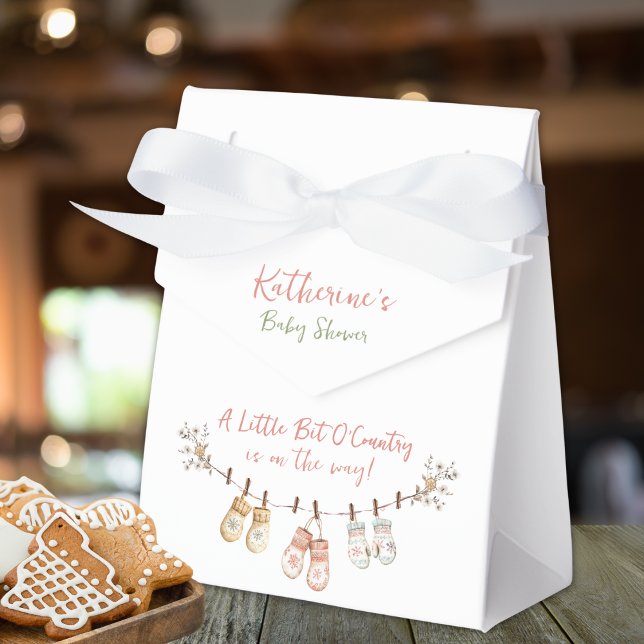 Caja Para Regalos Little Bit Of Country Winter Boho Baby Girl Shower (Subido por el creador)