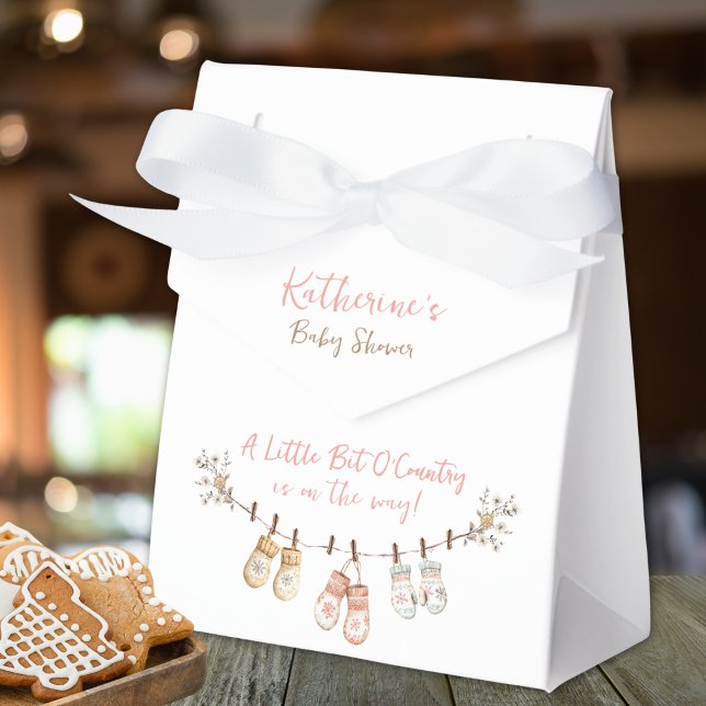Caja Para Regalos Little Bit Of Country Winter Boho Baby Girl Shower (Subido por el creador)