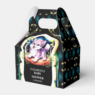 Caja Para Regalos Little Boho Wolf Baby Shower