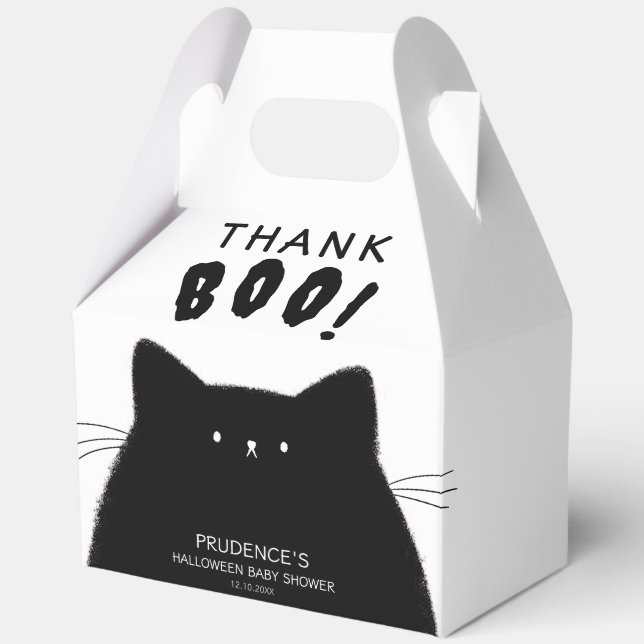Caja Para Regalos Little Boo Halloween Baby Shower (Anverso)