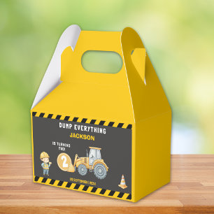 Caja Para Regalos "Little Builder– Construction Truck 2nd Birthday