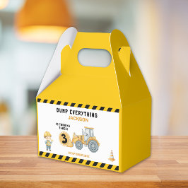 Caja Para Regalos "Little Builder– Construction Truck 3rd Birthday