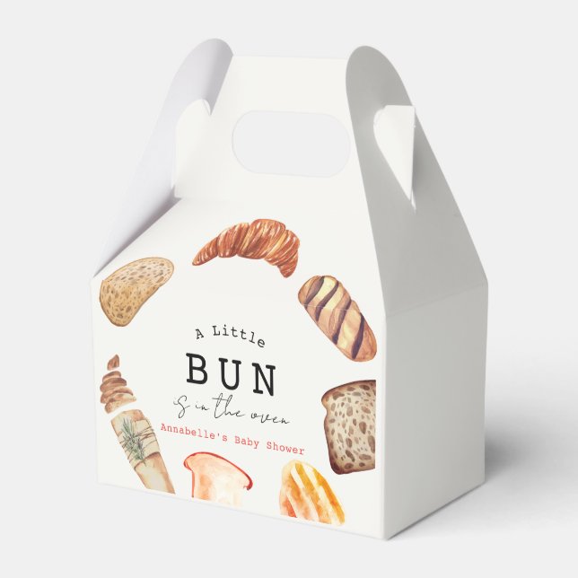 Caja Para Regalos Little Bun in the Oven Bakery Pastries Baby Shower (Front Side)