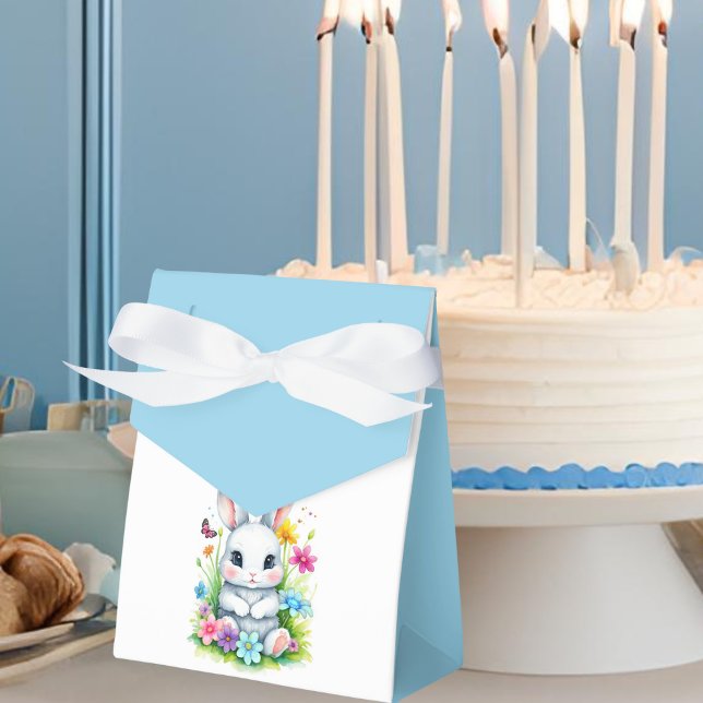 Caja Para Regalos Little Bunny Wildflower Garden Easter Baby Shower (Subido por el creador)