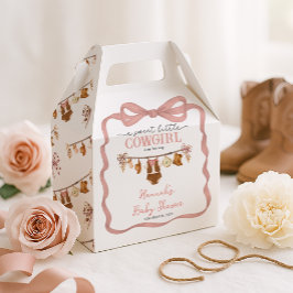 Caja Para Regalos Little Cowgirl Western Clothes Baby Shower
