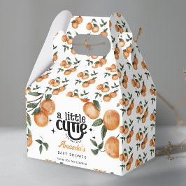 Caja Para Regalos  Little Cutie Citrus Orange Thank You  Baby Shower