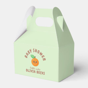 Caja Para Regalos Little Cutie Naranja Baby Shower