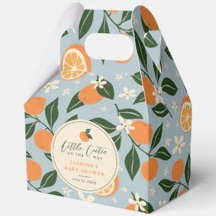 Caja Para Regalos Little Cutie Naranja Citrus Baby Shower