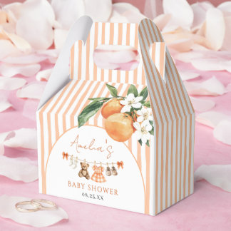 Caja Para Regalos Little Cutie Orange Citrus Baby Shower