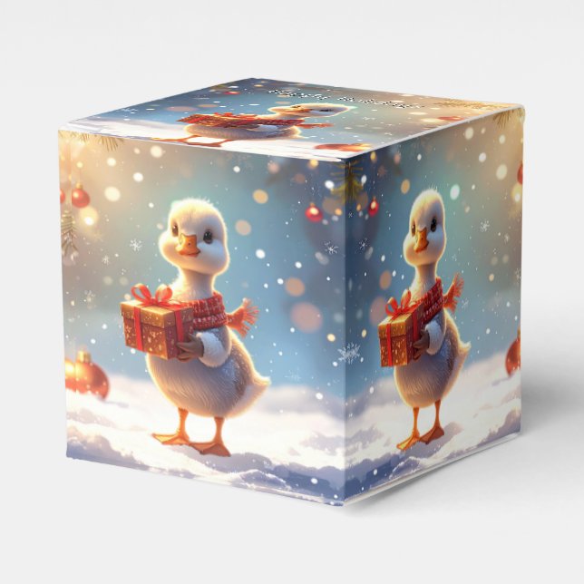 Caja Para Regalos Little Duck Holiday Favor Box (Costado Anverso)
