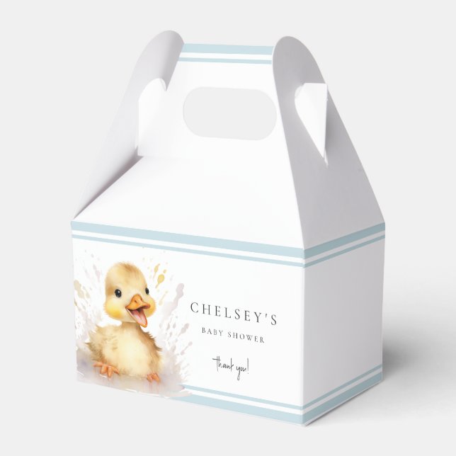 Caja Para Regalos Little Duckling Baby Shower (Front Side)