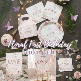 Caja Para Regalos Little Fairy Floral Garden First Birthday