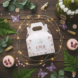 Caja Para Regalos Little Fairy Floral Garden First Birthday