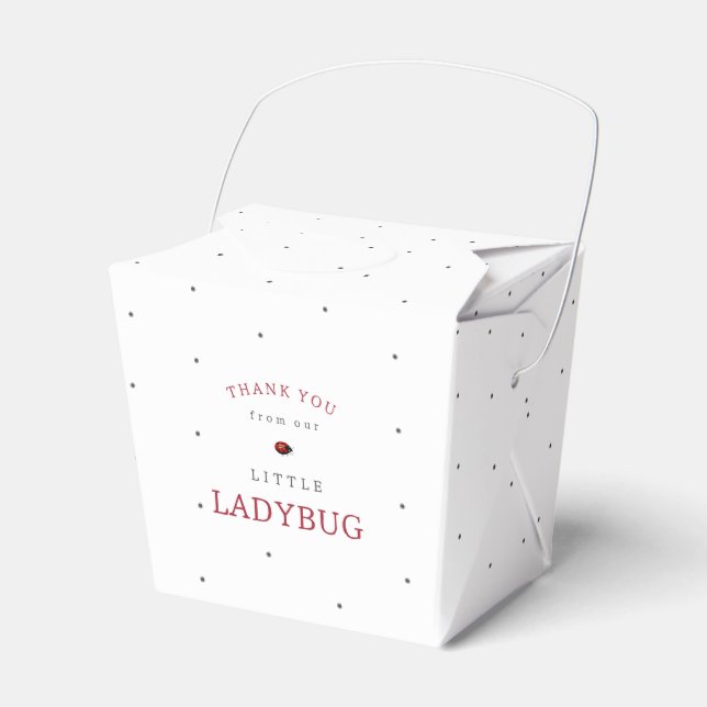 Caja Para Regalos Little Ladybug Baby Shower (Front Side)
