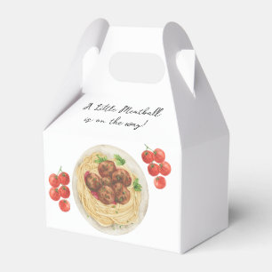 Caja Para Regalos Little Meatball está en camino Baby shower 