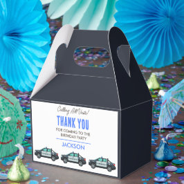 Caja Para Regalos Little Officer Police Birthday | Personalized 