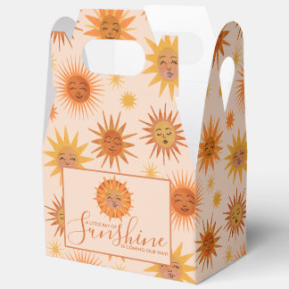 Caja Para Regalos Little Ray of Sunshine Watercolor Baby Shower