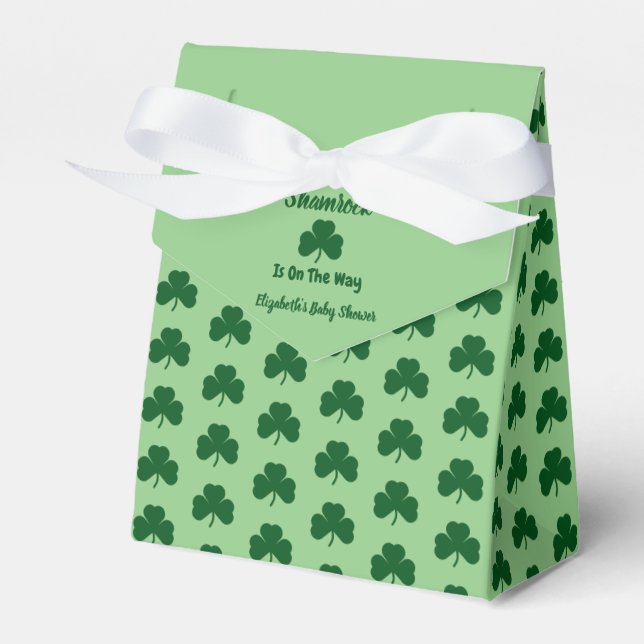 Caja Para Regalos Little Shamrock St Patrick's Day Baby Shower (Front Side)