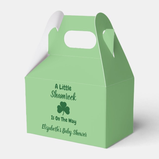 Caja Para Regalos Little Shamrock St Patrick's Day Baby Shower (Front Side)