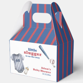 Caja Para Regalos Little Slugger Baseball Shirt Bottle Baby Shower 