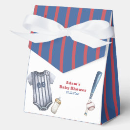 Caja Para Regalos Little Slugger Baseball Shirt Boy Baby Shower 
