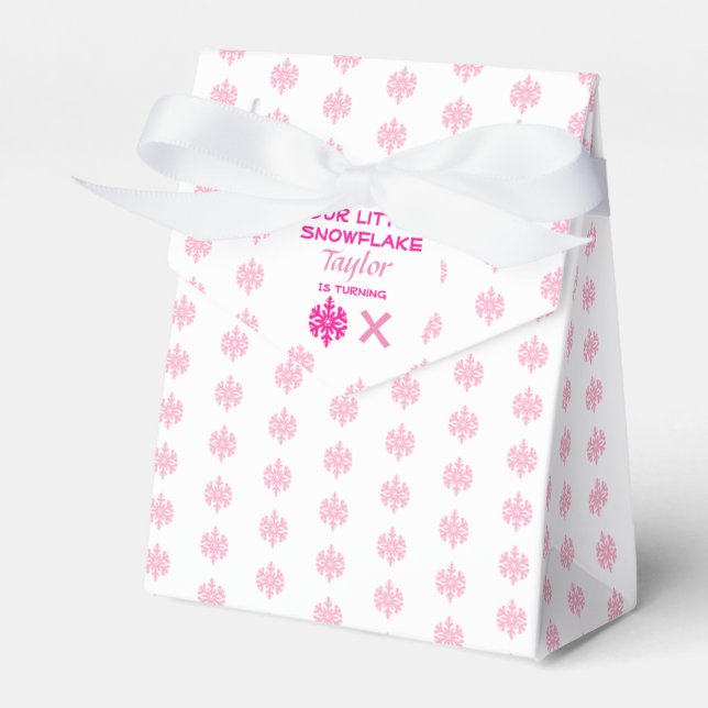 Caja Para Regalos Little Snowflake Any Age Birday (Front Side)