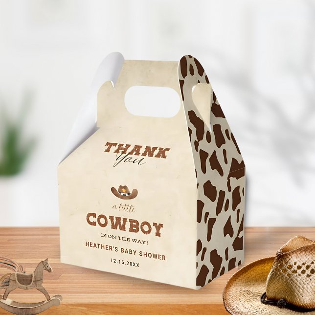 Caja Para Regalos Little Western Cowboy Baby Shower (Subido por el creador)