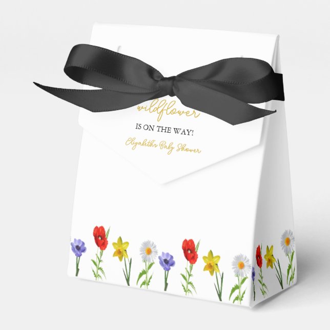 Caja Para Regalos Little Wildflower Baby Shower (Front Side)