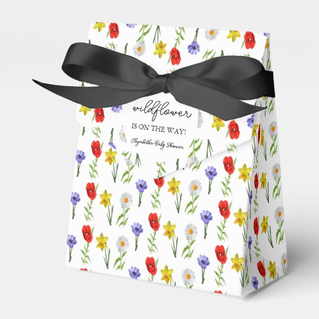 Caja Para Regalos Little Wildflower Baby Shower (Front Side)