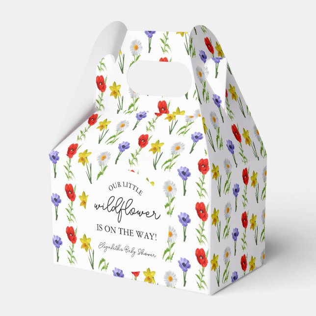Caja Para Regalos Little Wildflower Baby Shower (Front Side)