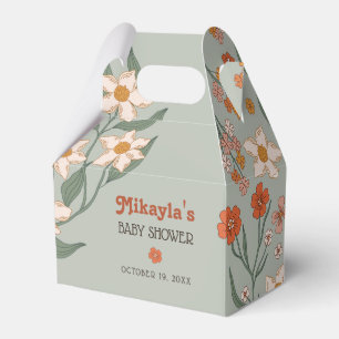 Caja Para Regalos Little Wildflower Fall Rustic Boho Baby Shower