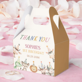 Caja Para Regalos Llamando a todos los animales de fiesta Cumpleaños