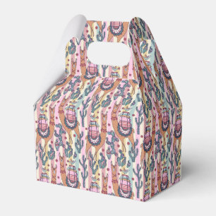 Caja Para Regalos Llamas en modelo de las rayas