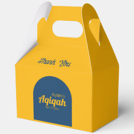 Caja Para Regalos Llanura de color amarillo azul sólido, Baby Shower