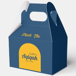 Caja Para Regalos Llanura de color sólido amarillo azul, Baby Shower