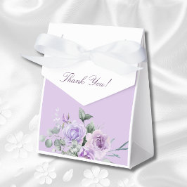 Caja Para Regalos Lluvia de Regalos Nupciales de Peonía Floral Lila