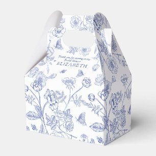 Caja Para Regalos Lluvia de regalos nupciales Victoriana azul francé